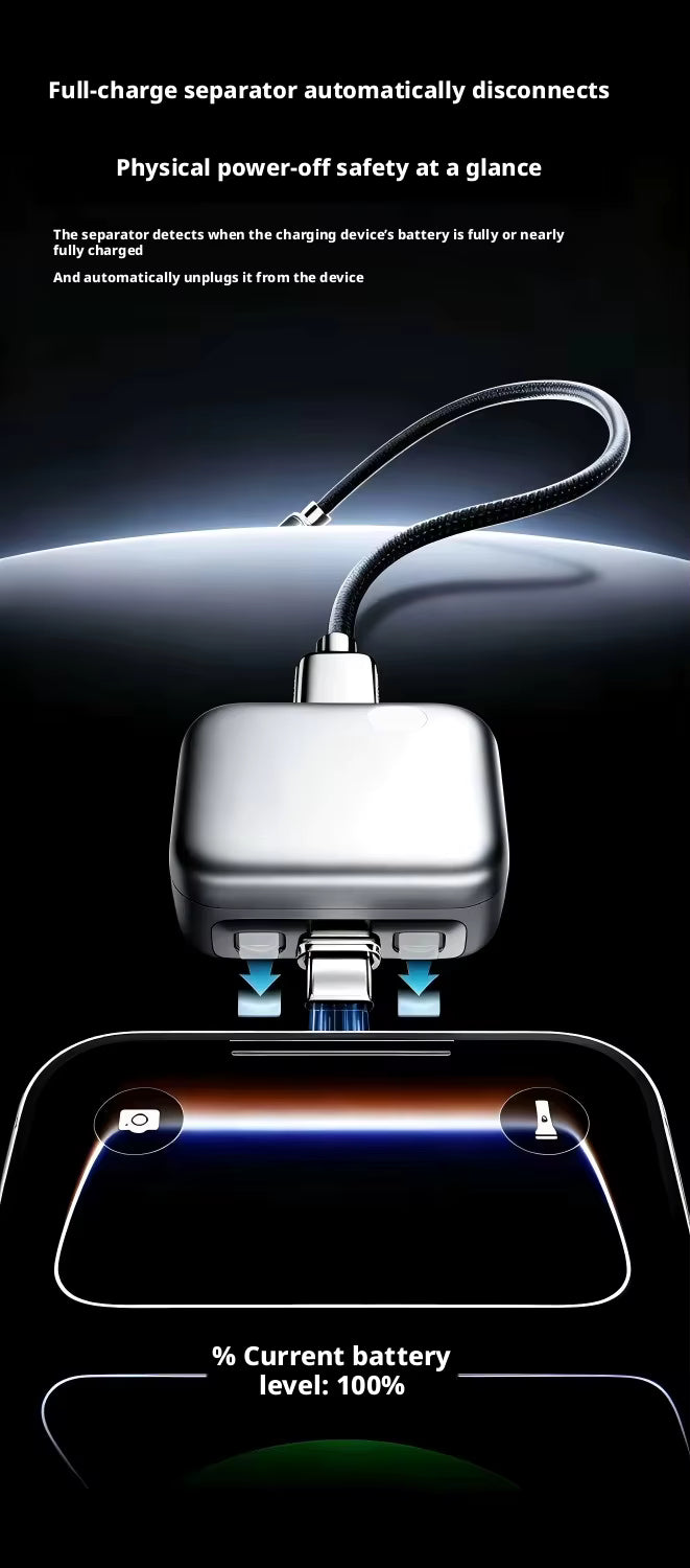 Adaptor Inteligent USB-C cu Oprire Automată a Încărcării